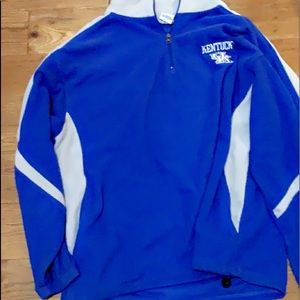 Kentucky sweatshirt zip up an adjustable elastic bottom and sleeves